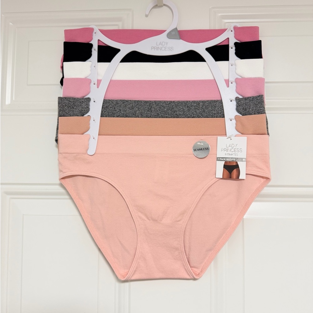 Lady Princess Seamless Bikini Panties - Pink & Assorted Pack